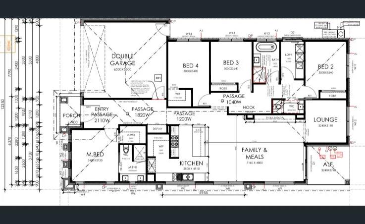 Clean 2D floor plan generated from the same rough property sketch by Enhancia before